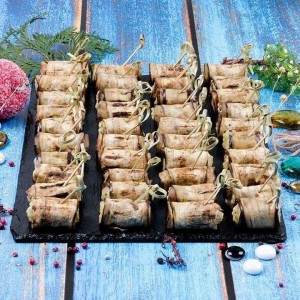 Мини-рулеты из баклажан "По-грузински"