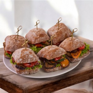 Ржаной бургер с овощами-гриль