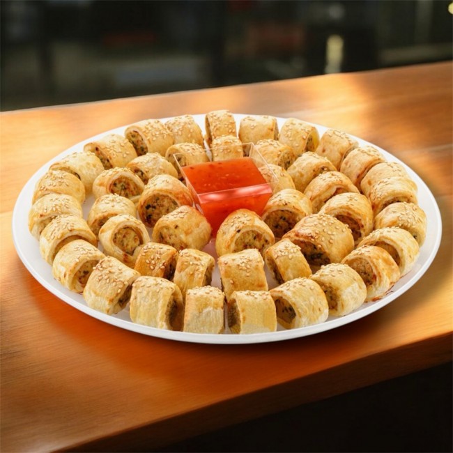 Листкові рулетики з м'ясною начинкою