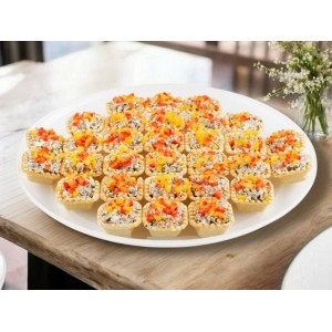 Мини-тарталетки с маринованными грибочками